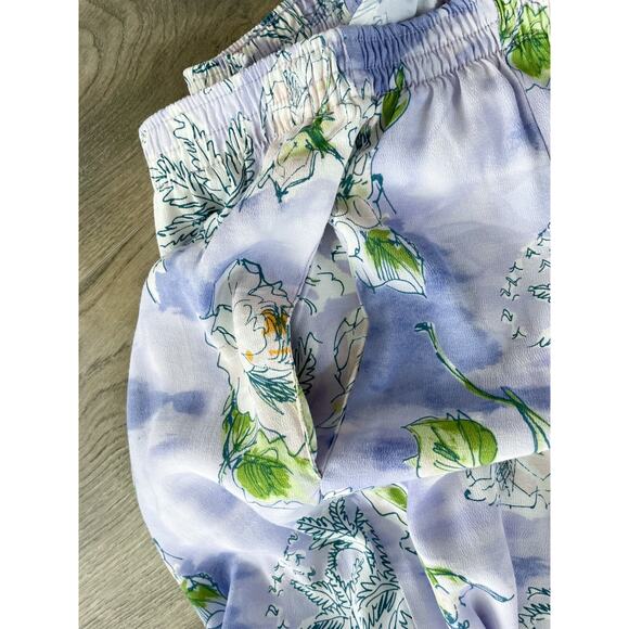 VINTAGE Sea Suns Hawaii Pants Peony Sailor Printed Cropped Capri S - Picture 12 of 12